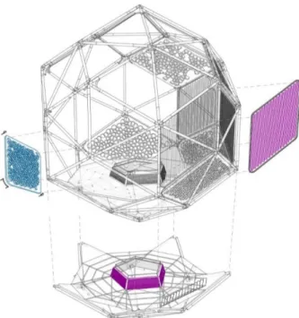 Figure 3. Structural composition of the proposed pavilion. 