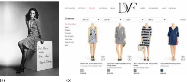 Fig. 20.a: Diane Von Furstenberg, vestida com a sua criação “ wrap dress”.  