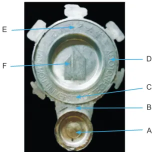 Fig. 2:  Semi-solid die casting and sampling positions: 