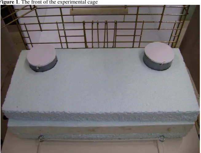 Figure 1. The front of the experimental cage 