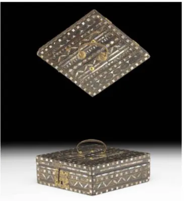 Figura 16 – Caixa-cofre para guardar joias, século XVI. Dim.: 29 x 22 x 7.5 cm. 