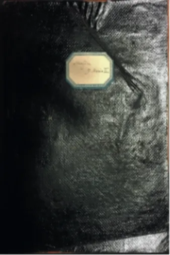 Fig. 1- Capa do caderno “D. Maria II  e  a  música”,  Arquivo  da  Biblioteca  de  Arte da Fundação Calouste Gulbenkian  (A.B.A.F.C.G.),  Espólio Documental  Robert C