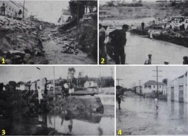 Fig. 2: Enchentes em Bauru/SP na década de 1940 19 .  Fonte: Bauru Ilustrado, 1991. Museu Histórico de Bauru