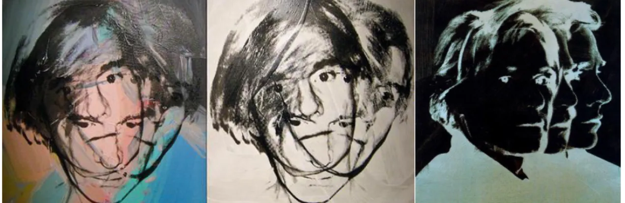 Fig. 12. Andy Warhol, Self-Portraits, 1977-78     I’d prefer to remain a mystery, I never like to give my background, and  anyway, I make it all up different every time I’m asked