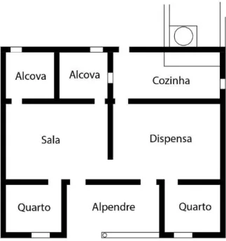 Figura 10 - Planta tipo de casa do tipo dois 