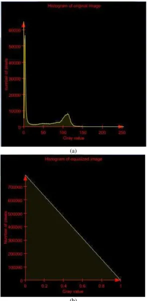 Fig. 5. Histogram of images (a) Original Image (b) Normalized Image 