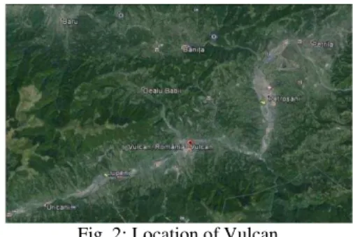 Fig. 1: Jiu Valley location 