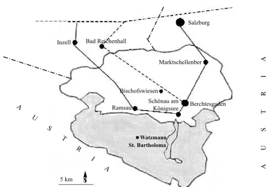 Fig. 1. Localizarea parcului naţional BerchtesgadenAUSTRIA AUSTRIA