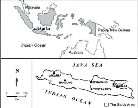 Fig. 1. Map showing location of the study area