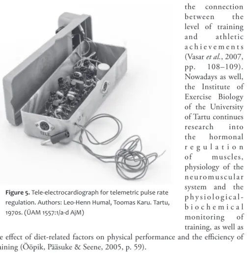 Figure 5. tele-electrocardiograph for telemetric pulse rate  regulation. Authors: leo-Henn Humal, toomas Karu