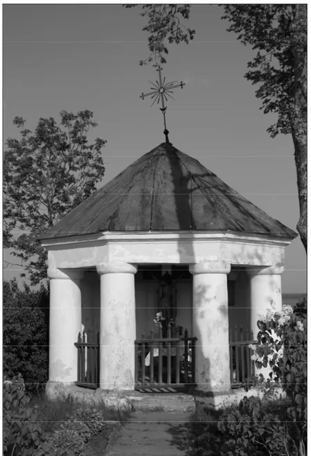 Figure no. 2 – A cross shelter made of stone, Vi ļ ni neighbourhood, 2014. 