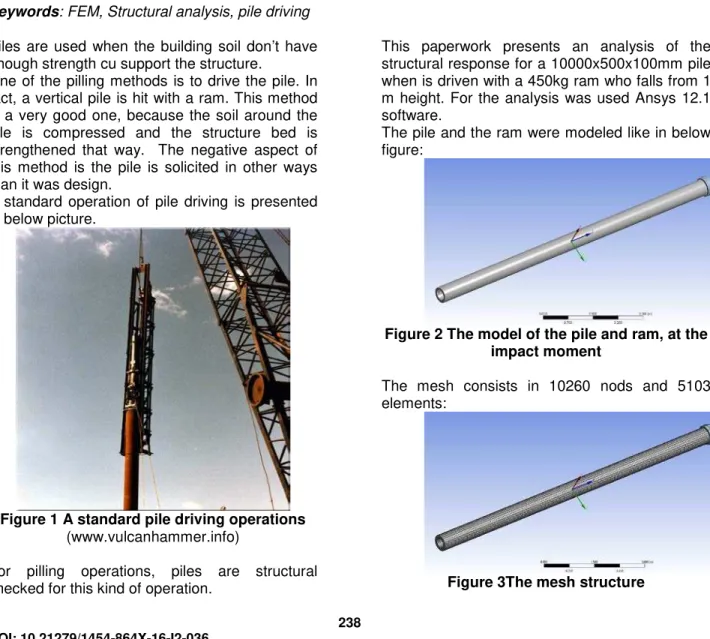 Figure 1 A standard pile driving operations  (www.vulcanhammer.info) 