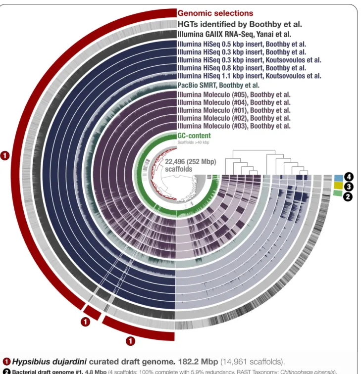 Figure 1 Holistic assessment of the tardigrade genome assembly from Boothby et al. (2015)