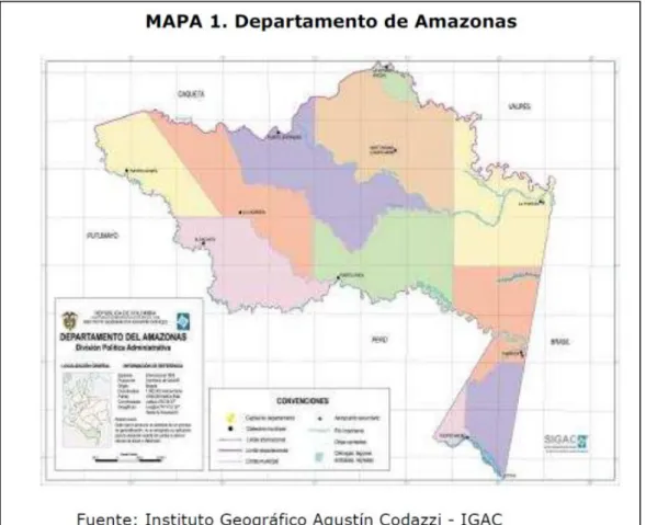 Figura 2. Departamento de Amazonas.  