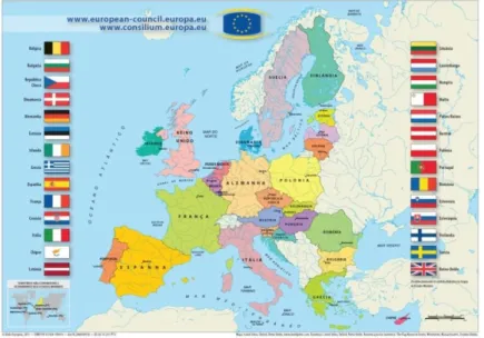 Figura 4 – Os países da União Europeia (2016)  Fonte: http://ocastendo.blogs.sapo.pta 