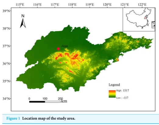 Figure 1 Location map of the study area.