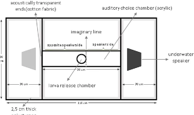 Figure 8 Auditory choice chamber (adapted from Simpson et al., 2011). 