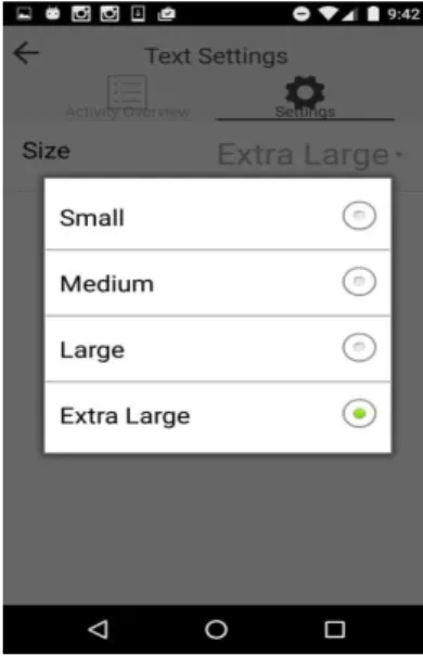 Fig.  9,  shows  the  different  customization  options  consisting of two main categories
