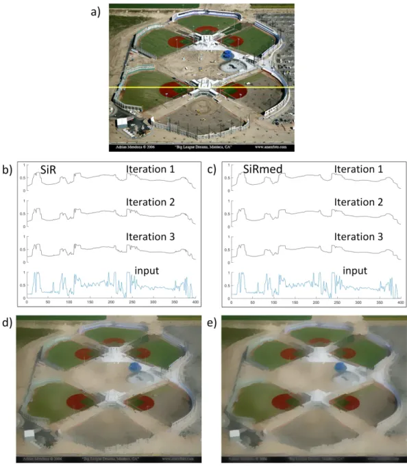 Figure 1 Effects of SiR and SiRmed filtering on image intensity. (A) Input image (Photo credit: Adrian Mendoza)