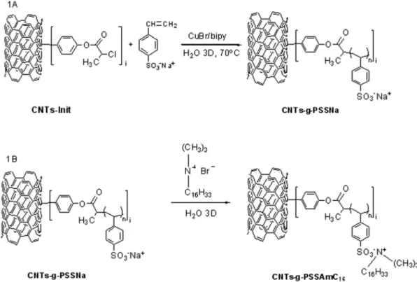 Table 1. Functionalization of CNTs with ATRP initiator groups.