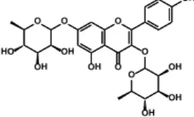 Fig. 1. Chemical structure of kaempferitrin (kaempferol-3,7-di-O-rhamnoside).