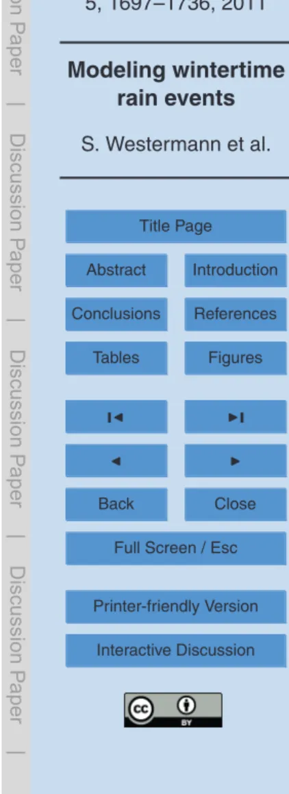 Table 3. Snow and ice properties employed in the model.