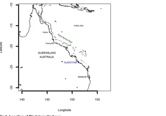 Fig 1. Location of Gladstone Harbour.