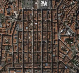 Figura 1-4: Desfiladeiro urbano exemplificativo localizado na zona baixa da cidade de Lisboa 
