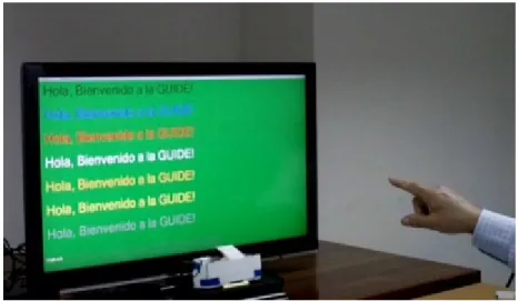Figure 3.3: User performing a task