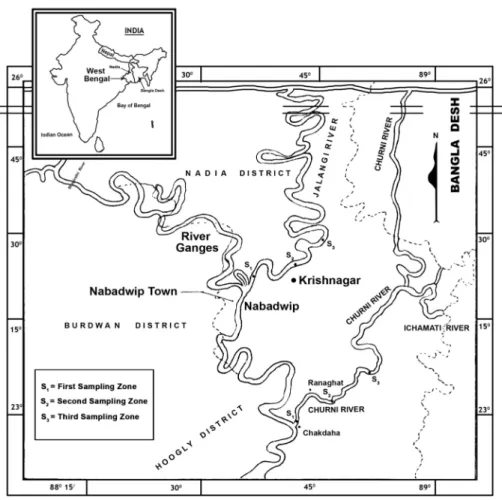 Fig. 1. Geographical location of the two studied rivers.