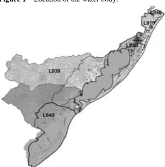 Figure 1 – Location of the water body. 