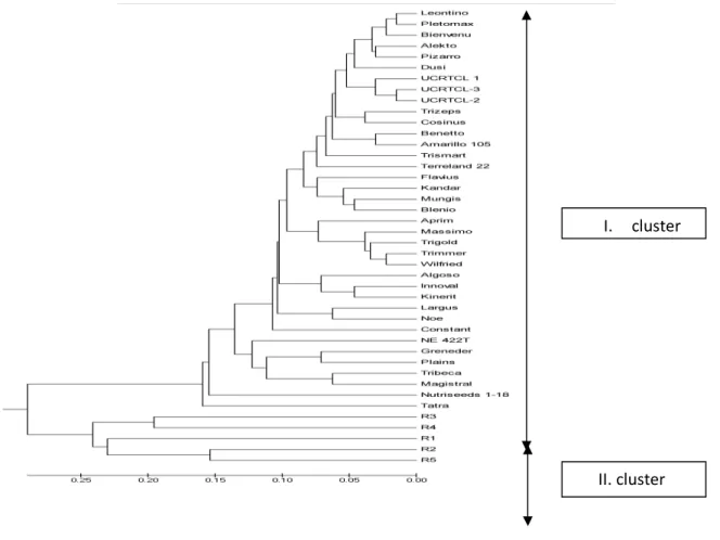 Figure 2 UPGMA dendrogram 