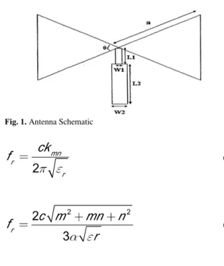 Fig. 1. Antenna Schematic  