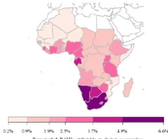 Figure 1 : Alcohol-attributable burden in the WHO African Region 