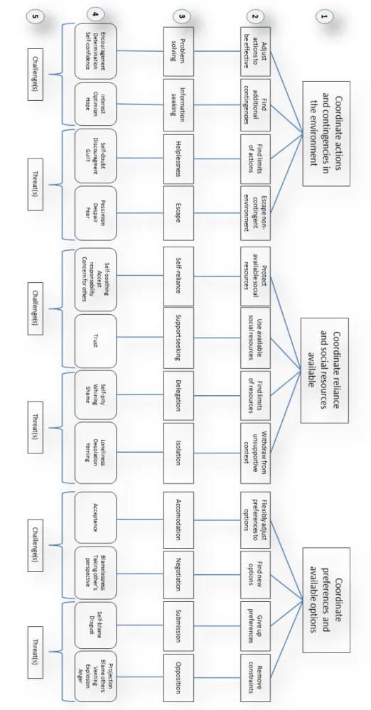 Figure 1. Adaptive functions and corresponding affective expressions of coping (adapted  from Skinner et al, 2003) 