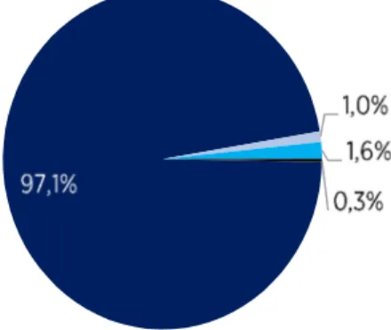 Figura 11: Vendas da PH Energia por área de negócio (%) 