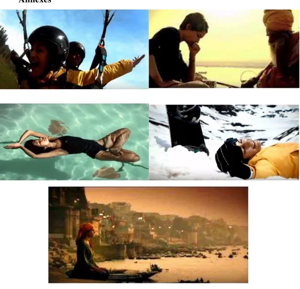 Fig. I. Posture in tourism audio-visual commercial: India, 2013  Source: https://www.youtube.com/watch?v=ChOAVBHc7gI