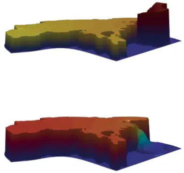 Figure 5. The same as Fig. 4 but for the six bay modes of free oscillations.