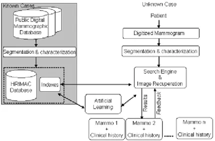 Figura 3  -  Arquitetura típica de um sistema CAD. O quadrado cinza simboliza o bloco off-line, 