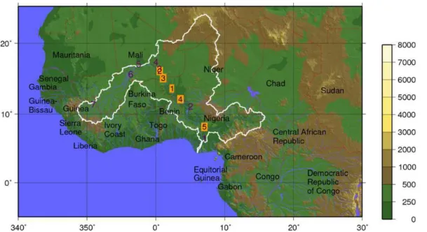 Fig. 2. ALMIP domain (stops at latitude 20 ◦ N). The special resolution is 0.5 ◦ × 0.5 ◦ 