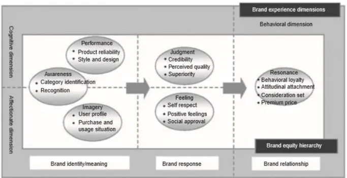 Figure 5: brand experience dimensions 