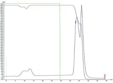 Figure 9: Chromatographic profile of RNAs using a stepwise gradient of 2 M (NH 4 ) 2 SO 4  in Tris-HCl, pH 7.5  to 10 mM Tris-HCl, pH 7.5