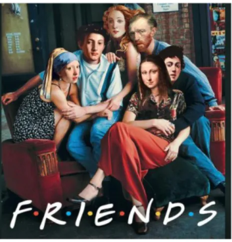 Figura 6 De Dan Cretu. Recriação   relacionada com a série “Friends”