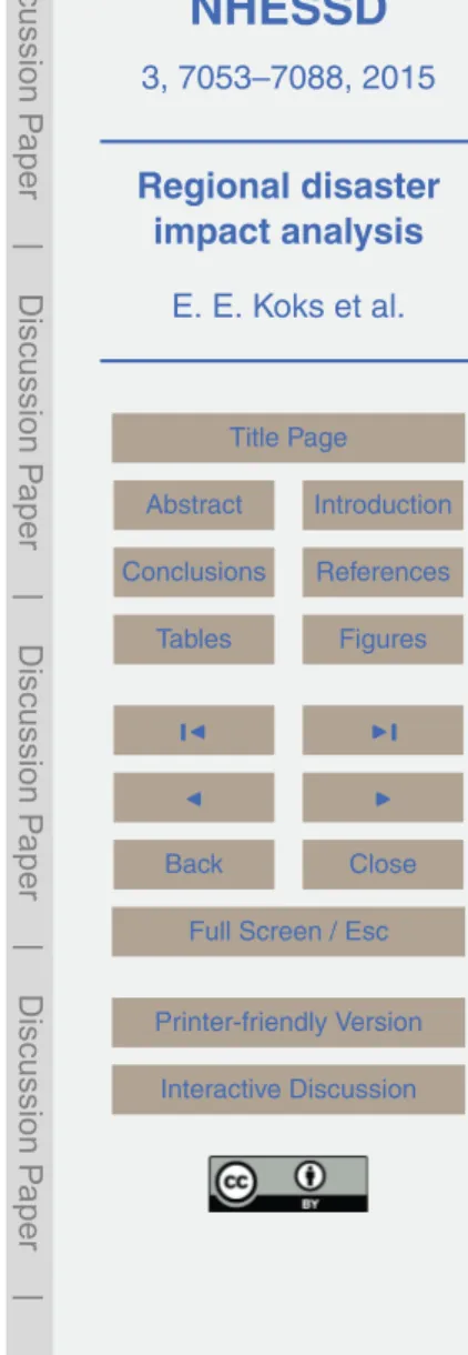 Table 3. Asset losses of the a ﬀ ected regions.