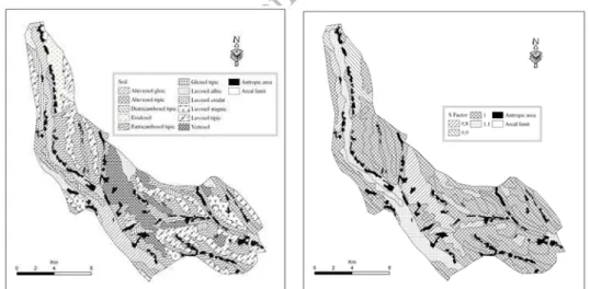 Fig. 4. The soil map of the Motru Mining  Basin. (Source: Târgu Jiu Sheet 1979 and 