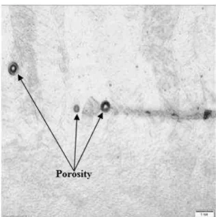 Fig. 8: Micrograph of Ti6Al4V-B 4 C composite of sample  X8 at laser power of 2200 W  