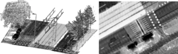 Figure 5. Acquisition of the aerial image patch by  projection of 3D point. 