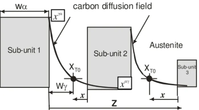 Fig. 5. Schematic of the direction of solute segregation between the  adjacent graphite nodules 