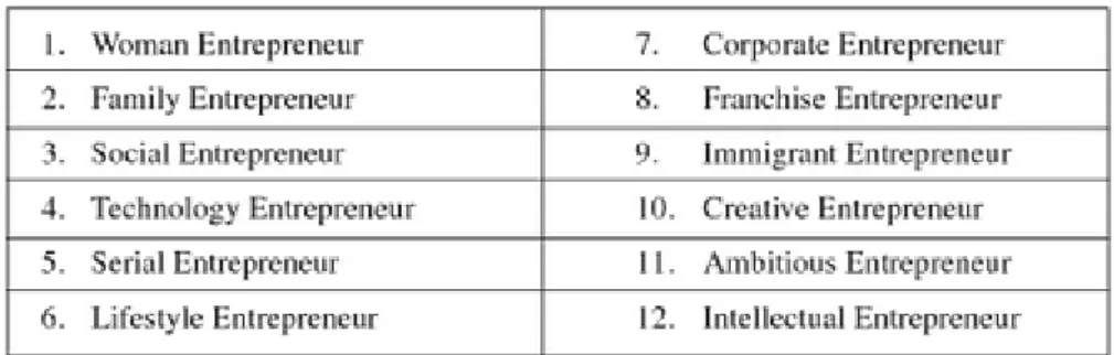 Table 1: Twelve Tribes of Entrepreneurs (Gasparski et al., 2010) 
