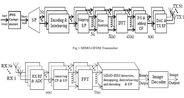 Fig 1 MIMO-OFDM Transmitter 